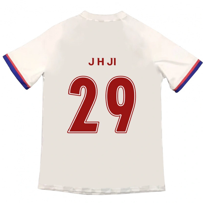 Danxen Kid Jung-Hoon Ji #29 Off-White Red Away Jersey 2025/26 T-Shirt