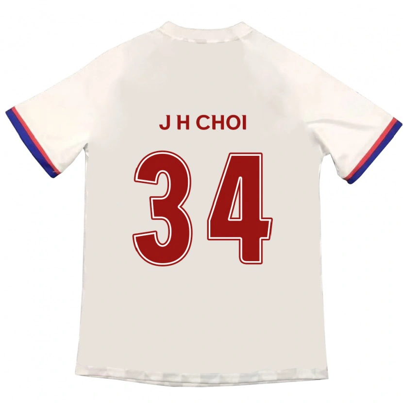 Danxen Kid Jin-Hyeok Choi #34 Off-White Red Away Jersey 2025/26 T-Shirt