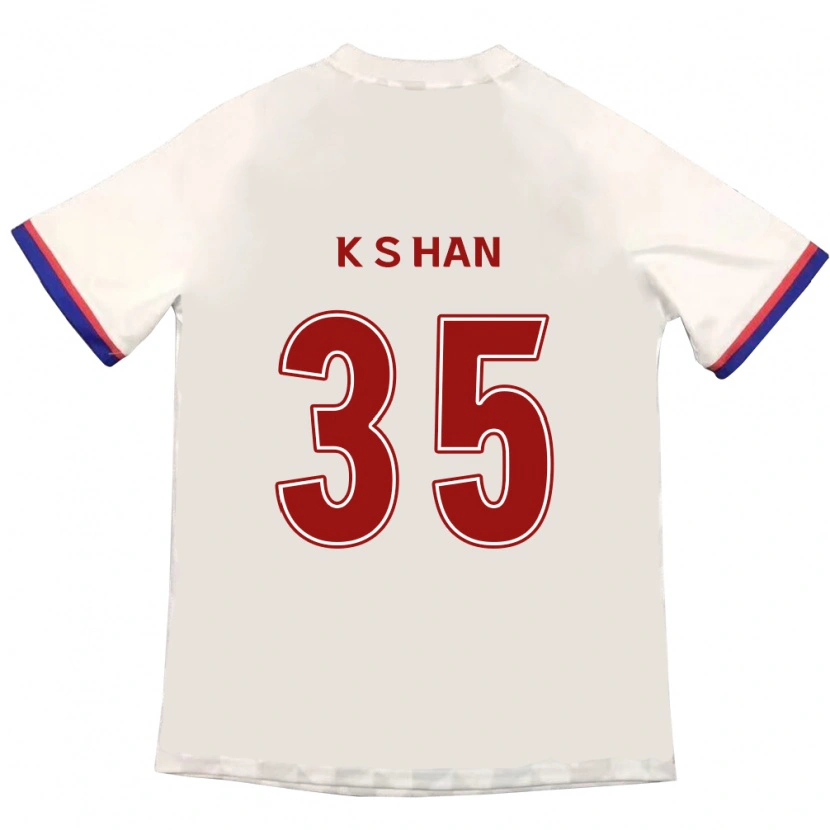 Danxen Kid Sang-Kyu Han #35 Off-White Red Away Jersey 2025/26 T-Shirt