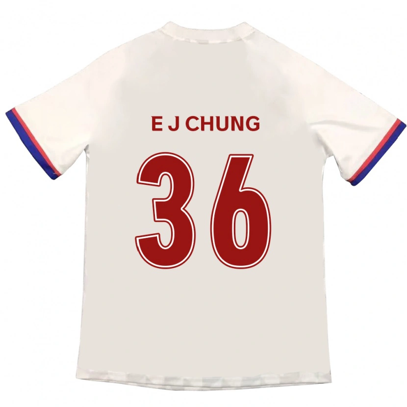 Danxen Kid Joshua Eui-Jin Chung #36 Off-White Red Away Jersey 2025/26 T-Shirt