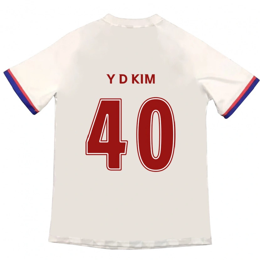 Danxen Kid Do-Yoon Kim #40 Off-White Red Away Jersey 2025/26 T-Shirt