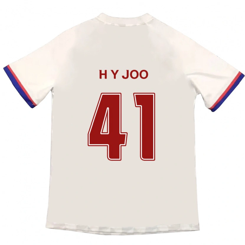 Danxen Kid Ho-Yeon Joo #41 Off-White Red Away Jersey 2025/26 T-Shirt