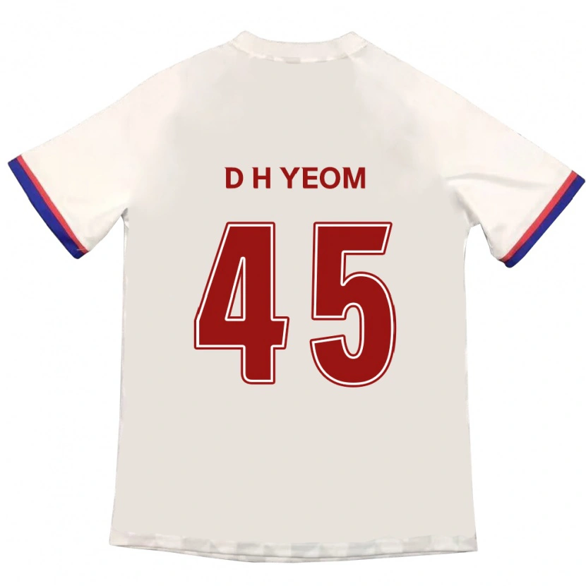 Danxen Kid Do-Hyeon Yeom #45 Off-White Red Away Jersey 2025/26 T-Shirt