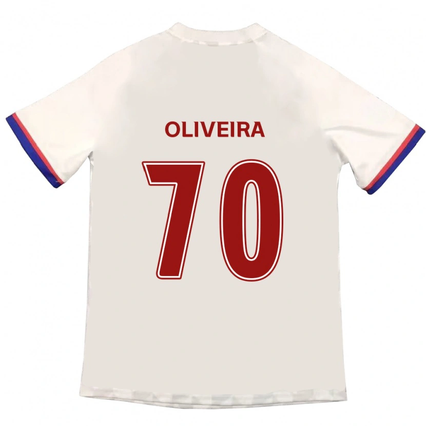 Danxen Kid Anderson Oliveira #70 Off-White Red Away Jersey 2025/26 T-Shirt