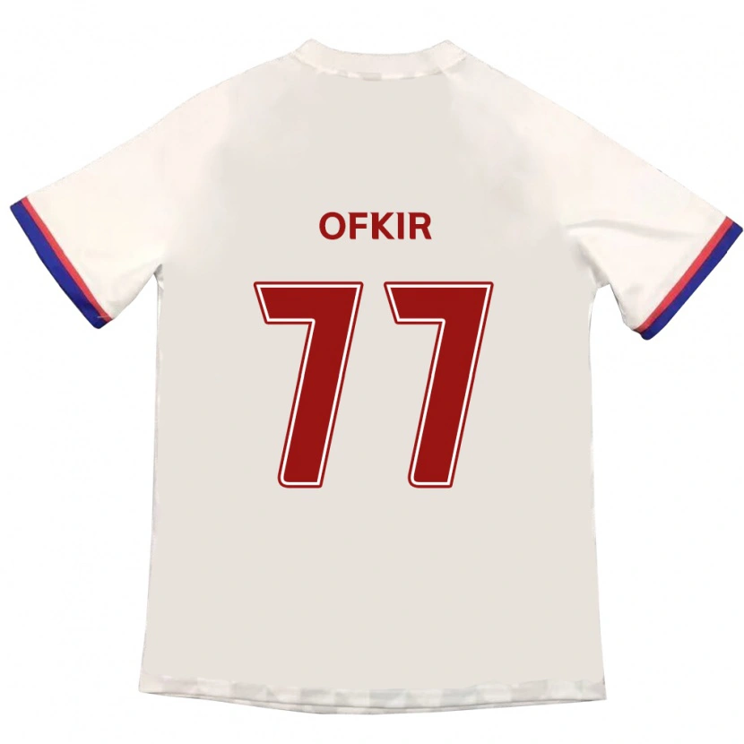 Danxen Kid Mohamed Ofkir #77 Off-White Red Away Jersey 2025/26 T-Shirt