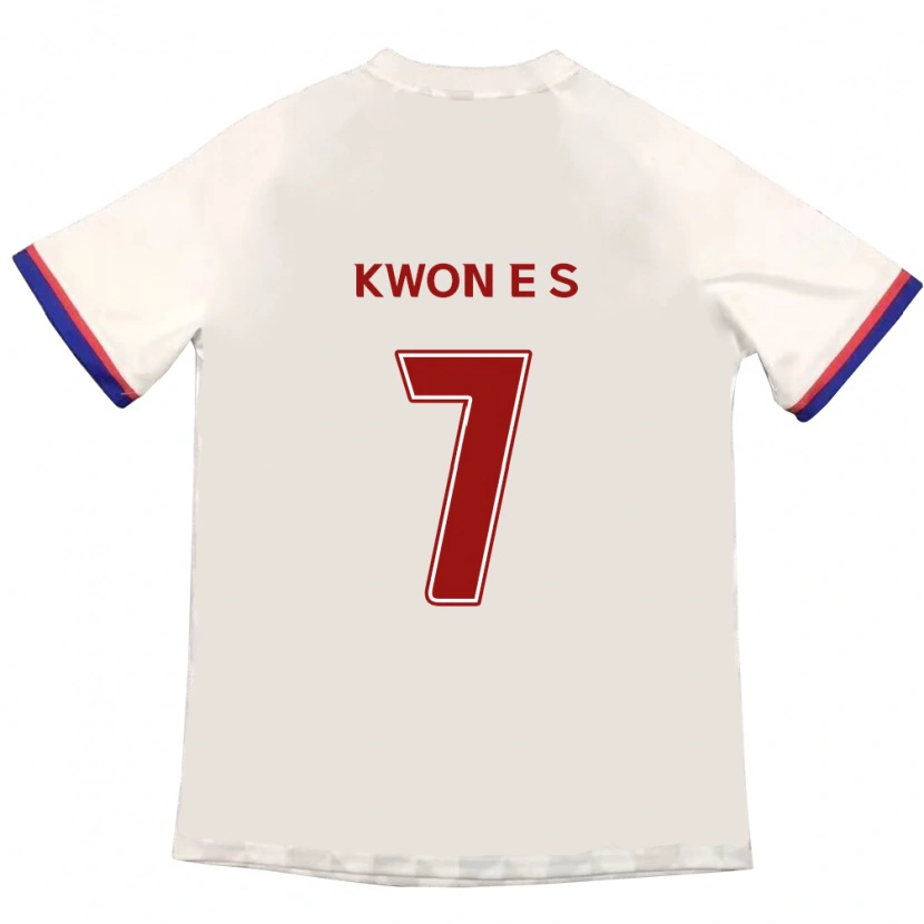 Danxen Kid Kwon Eun-Som #7 Off-White Red Away Jersey 2025/26 T-Shirt