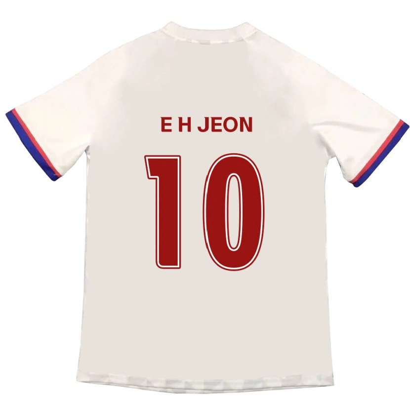 Danxen Kid Jeon Eun-Ha #10 Off-White Red Away Jersey 2025/26 T-Shirt