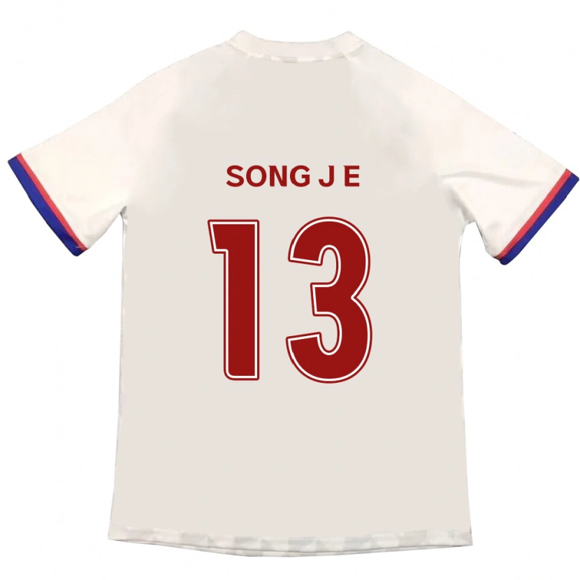 Danxen Kid Song Jae-Eun #13 Off-White Red Away Jersey 2025/26 T-Shirt