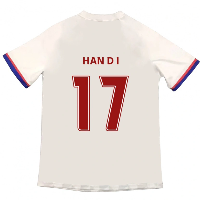 Danxen Kid Han Da-In #17 Off-White Red Away Jersey 2025/26 T-Shirt