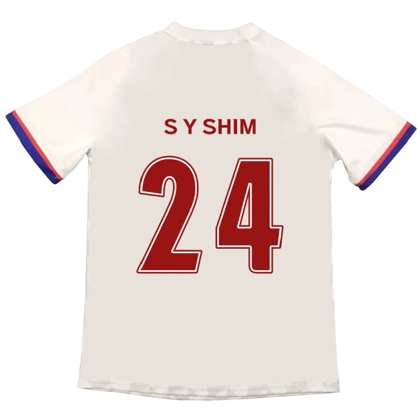 Danxen Kid Shim Seo-Yeon #24 Off-White Red Away Jersey 2025/26 T-Shirt