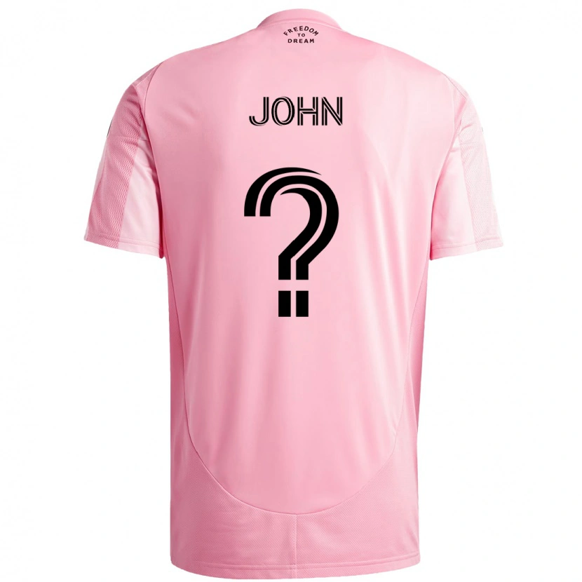 Danxen Men Quinton John #0 Pink Black Home Jersey 2025/26 T-Shirt