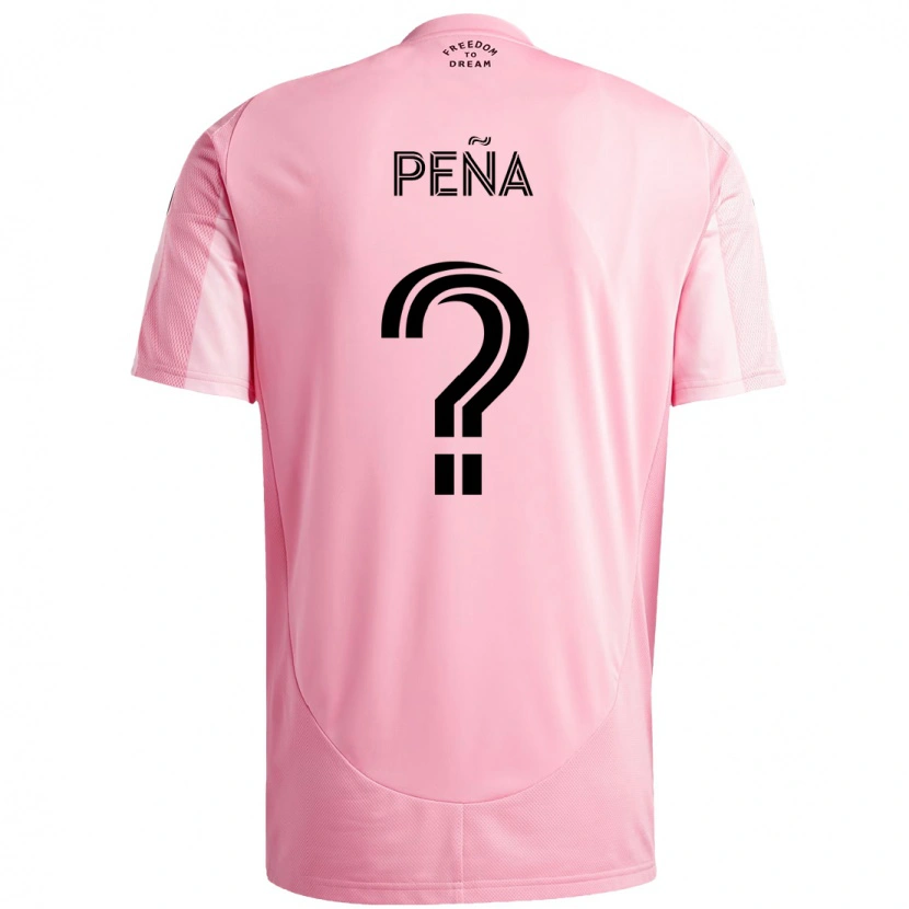 Danxen Men Luciano Peña #0 Pink Black Home Jersey 2025/26 T-Shirt