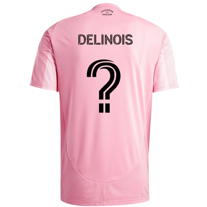 Danxen Men Lovens Delinois #0 Pink Black Home Jersey 2025/26 T-Shirt