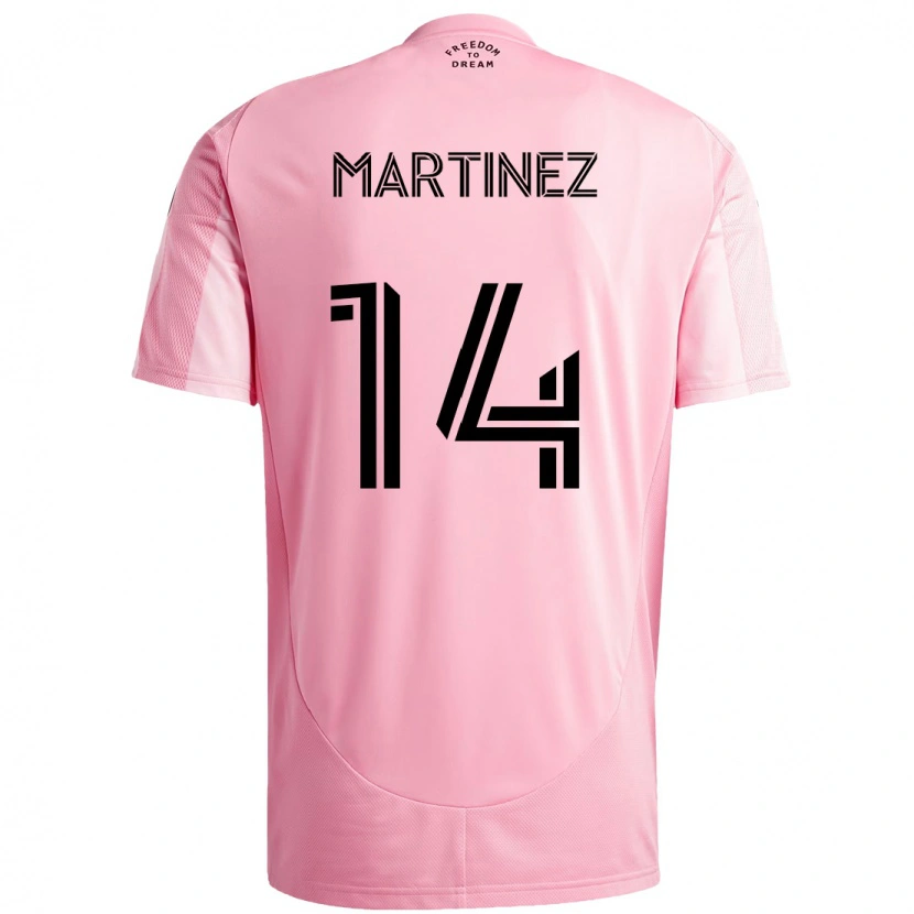 Danxen Men David Martínez #14 Pink Black Home Jersey 2025/26 T-Shirt