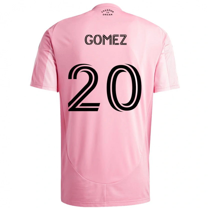 Danxen Men Diego Gómez #20 Pink Black Home Jersey 2025/26 T-Shirt