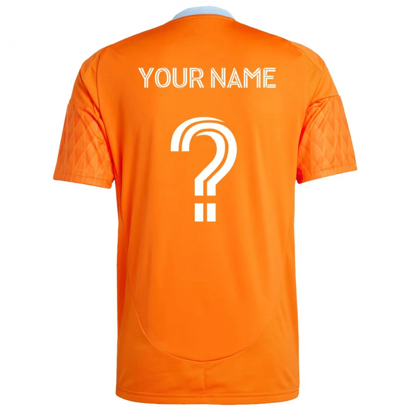 Danxen Men Your Name #0 Orange White Home Jersey 2025/26 T-Shirt