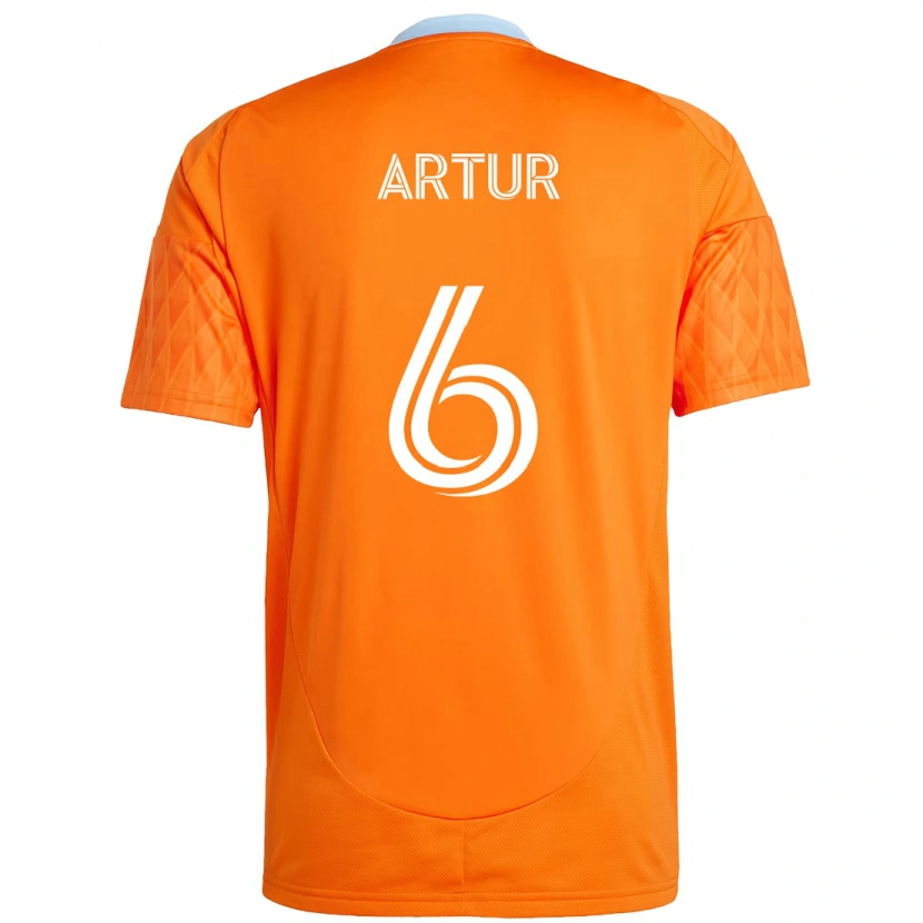 Danxen Men Artur #6 Orange White Home Jersey 2025/26 T-Shirt