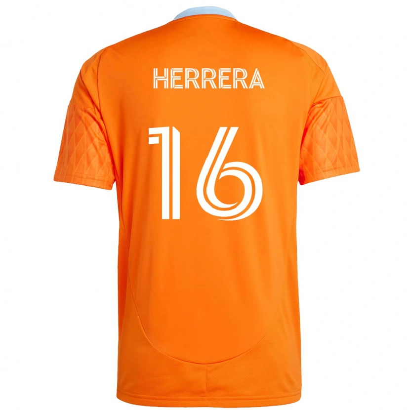 Danxen Men Hector Herrera #16 Orange White Home Jersey 2025/26 T-Shirt