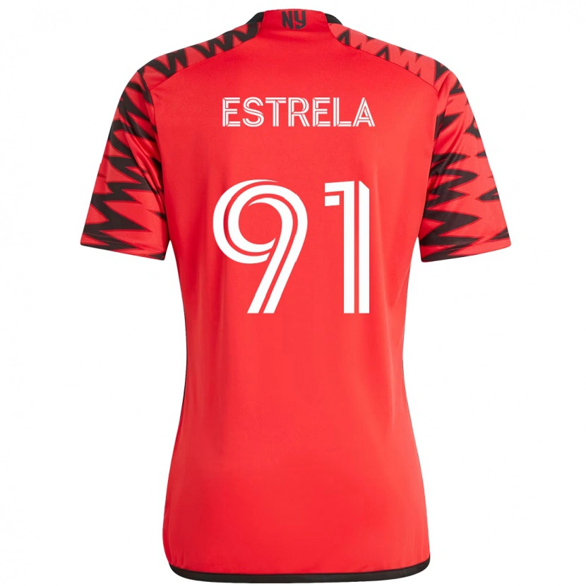 Danxen Men Bento Estrela #91 Red Black Home Jersey 2025/26 T-Shirt