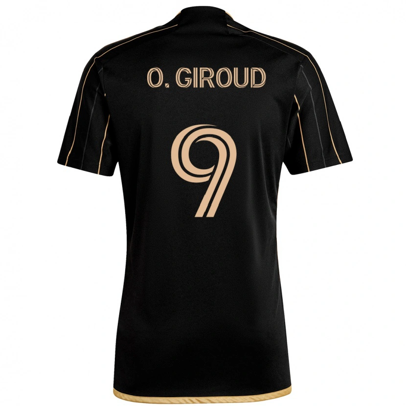 Danxen Men Olivier Giroud #9 Black Brown Home Jersey 2025/26 T-Shirt