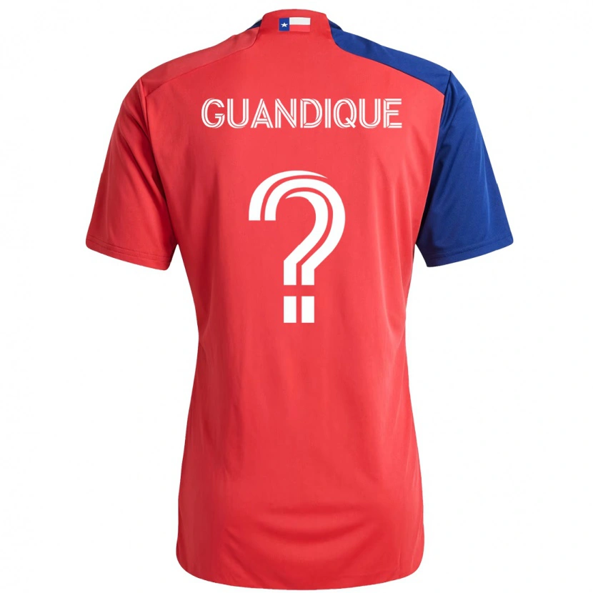 Danxen Men Josmar Guandique #0 Red Navy Blue Home Jersey 2025/26 T-Shirt