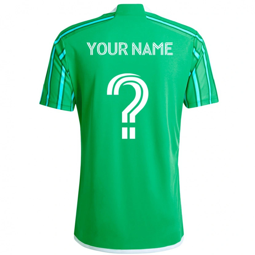 Danxen Men Your Name #0 Green White Home Jersey 2025/26 T-Shirt