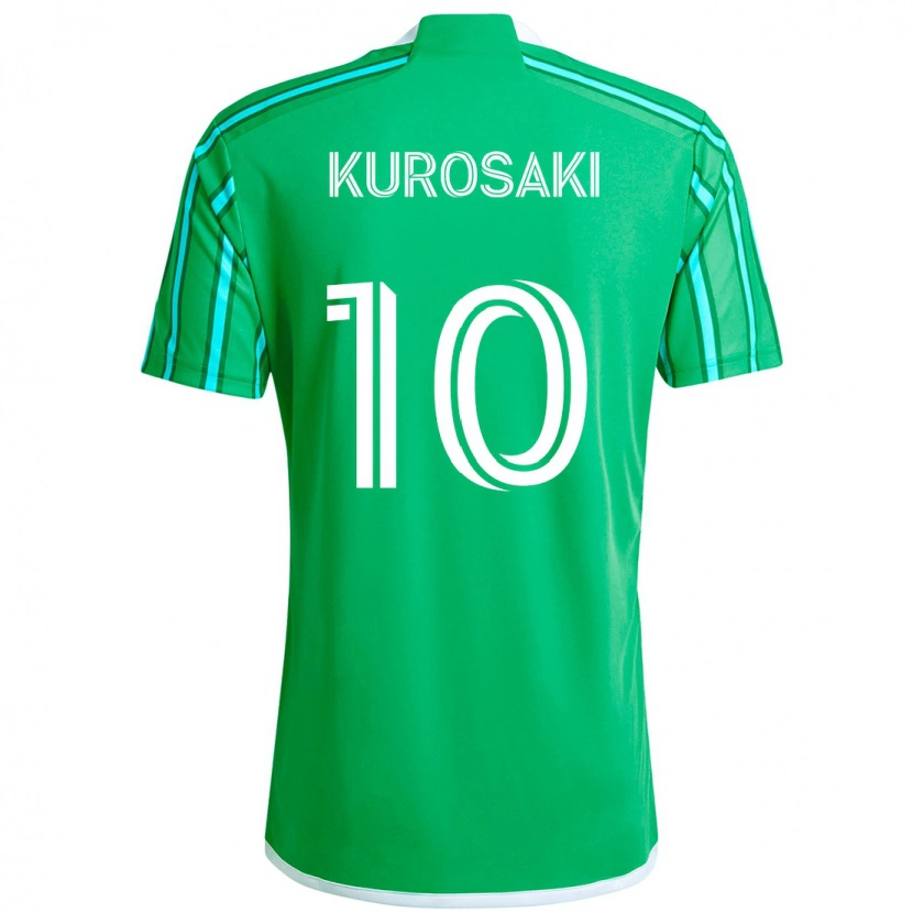 Danxen Men Yuuka Kurosaki #10 Green White Home Jersey 2025/26 T-Shirt