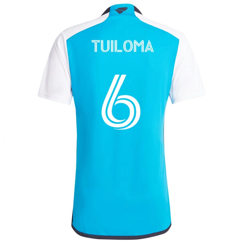 Danxen Men Bill Tuiloma #6 Sky Blue White Home Jersey 2025/26 T-Shirt