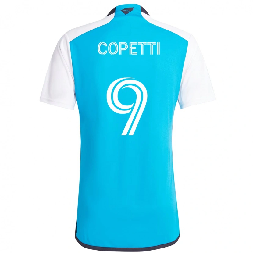 Danxen Men Enzo Copetti #9 Sky Blue White Home Jersey 2025/26 T-Shirt