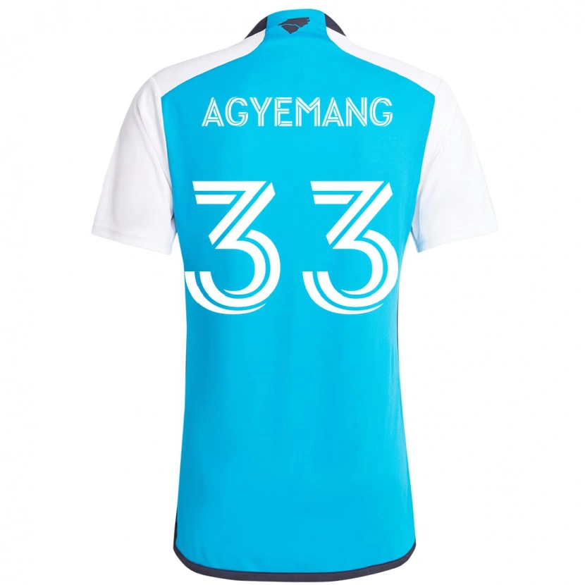 Danxen Men Patrick Agyemang #33 Sky Blue White Home Jersey 2025/26 T-Shirt