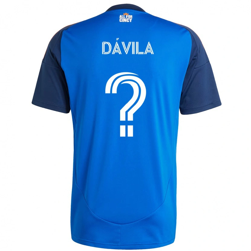 Danxen Men Andrés Dávila #0 Dark Blue Orange Home Jersey 2025/26 T-Shirt