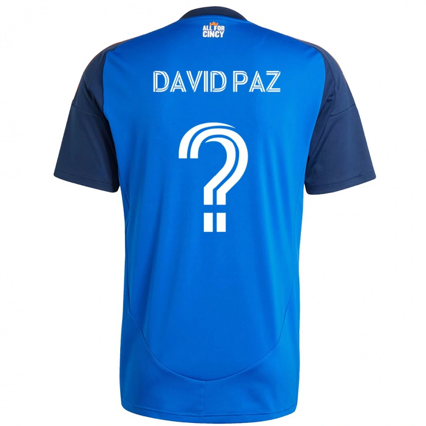 Danxen Men David Paz #0 Dark Blue Orange Home Jersey 2025/26 T-Shirt