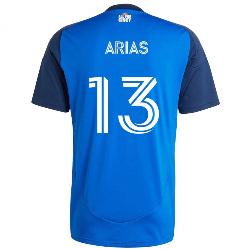 Danxen Men Santiago Arias #13 Dark Blue Orange Home Jersey 2025/26 T-Shirt