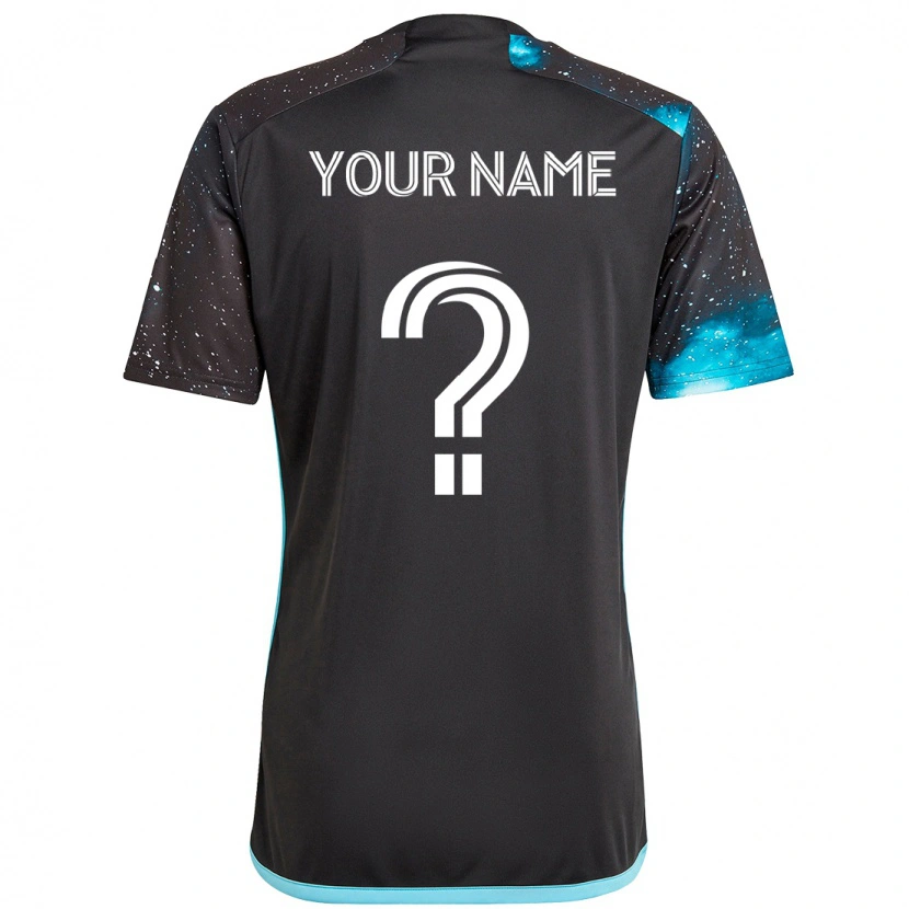 Danxen Men Your Name #0 Black Blue Home Jersey 2025/26 T-Shirt