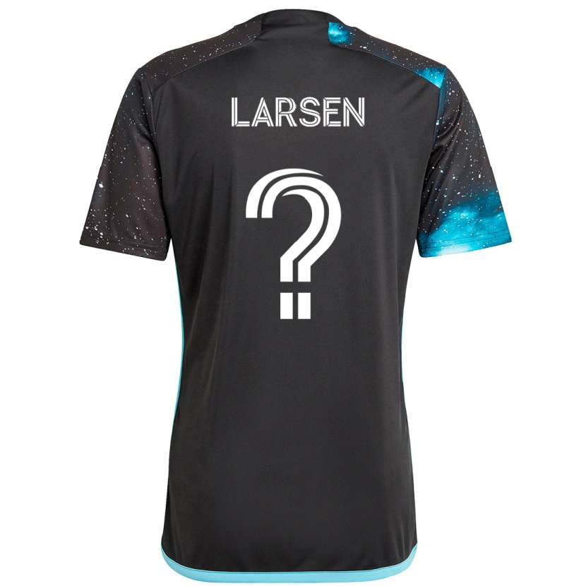 Danxen Men Lars Larsen #0 Black Blue Home Jersey 2025/26 T-Shirt