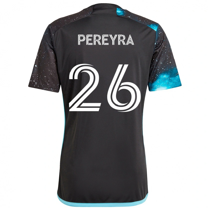 Danxen Men Joaquín Pereyra #26 Black Blue Home Jersey 2025/26 T-Shirt