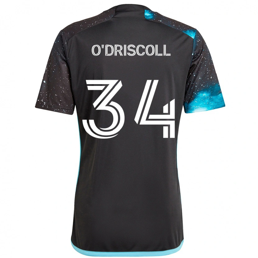 Danxen Men Rory O'driscoll #34 Black Blue Home Jersey 2025/26 T-Shirt