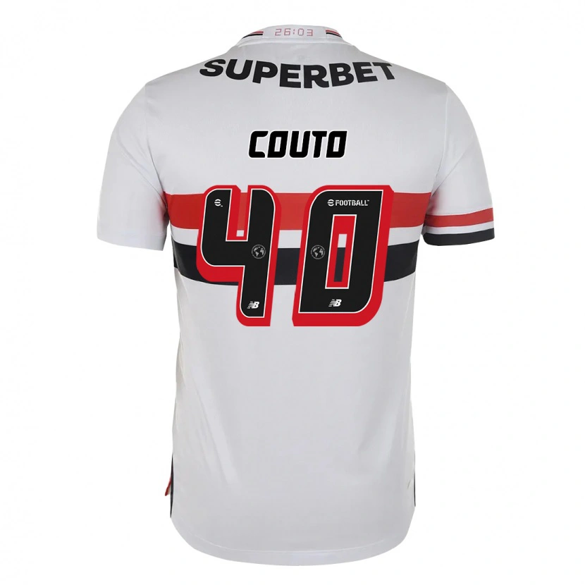 Danxen Men Thiago Couto #40 Red Black White Home Jersey 2025/26 T-Shirt