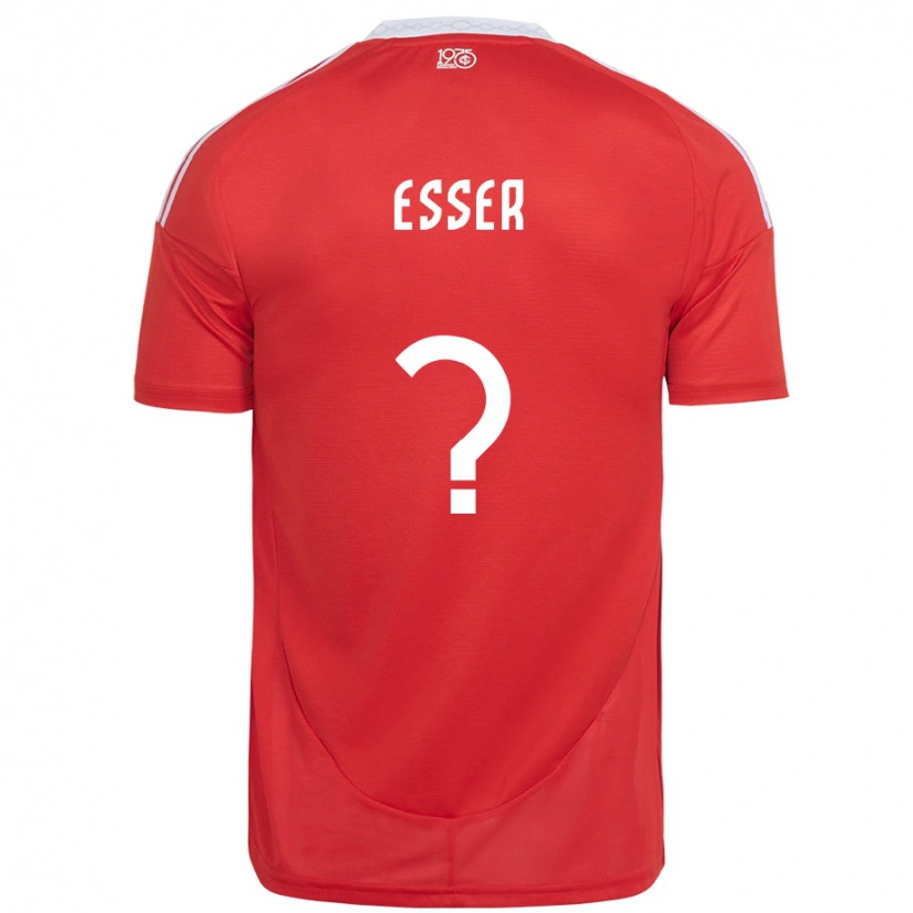 Danxen Men Diego Esser #0 Red White Home Jersey 2025/26 T-Shirt