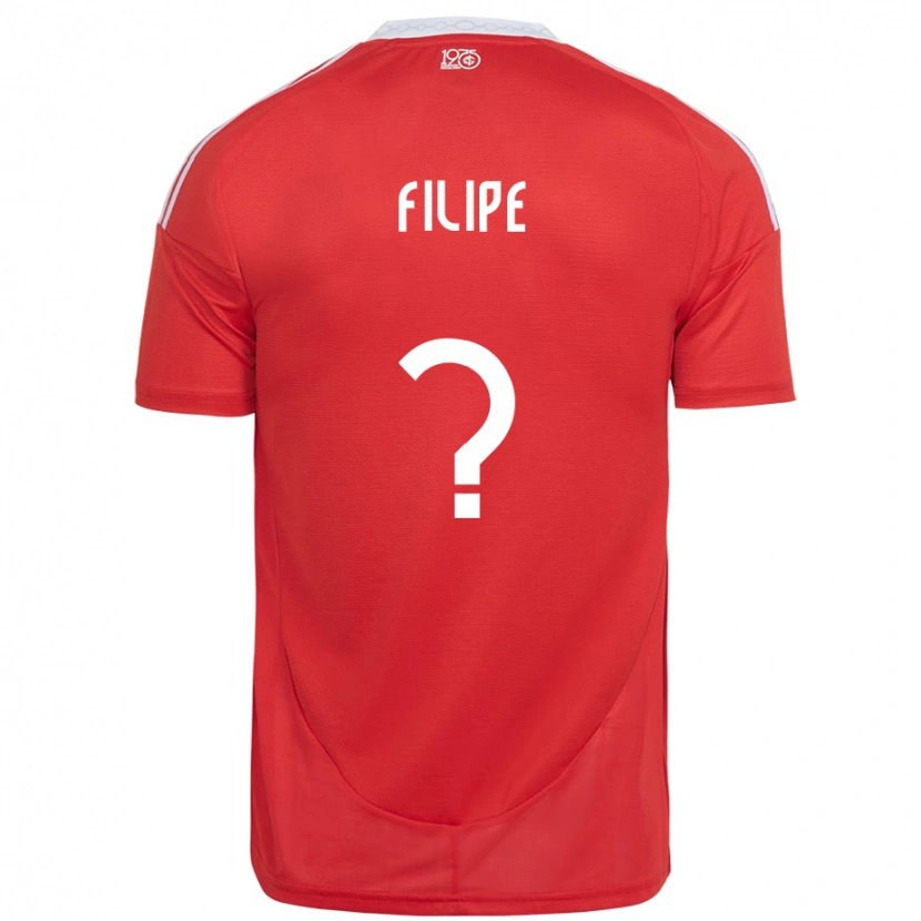 Danxen Men Filipe #0 Red White Home Jersey 2025/26 T-Shirt