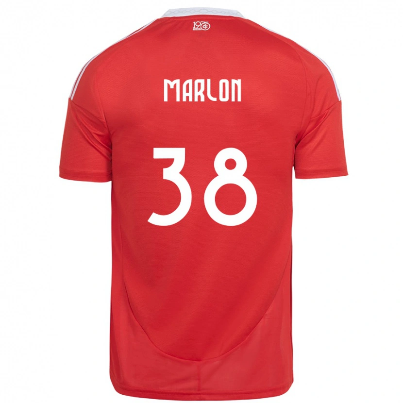 Danxen Men Marlon #38 Red White Home Jersey 2025/26 T-Shirt