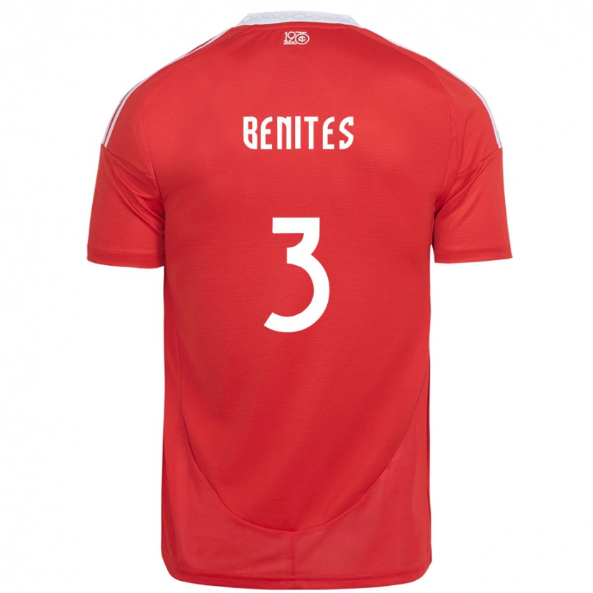 Danxen Men Bruna Benites #3 Red White Home Jersey 2025/26 T-Shirt