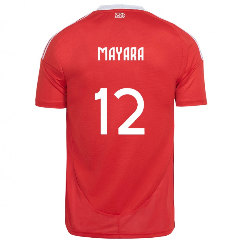 Danxen Men Mayara #12 Red White Home Jersey 2025/26 T-Shirt