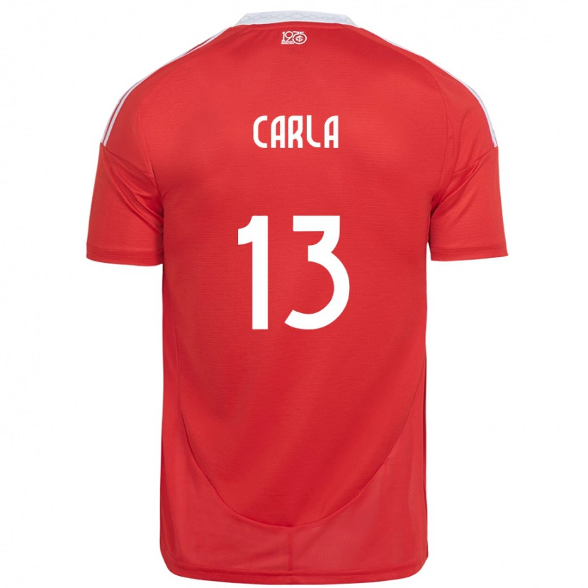 Danxen Men Carla #13 Red White Home Jersey 2025/26 T-Shirt