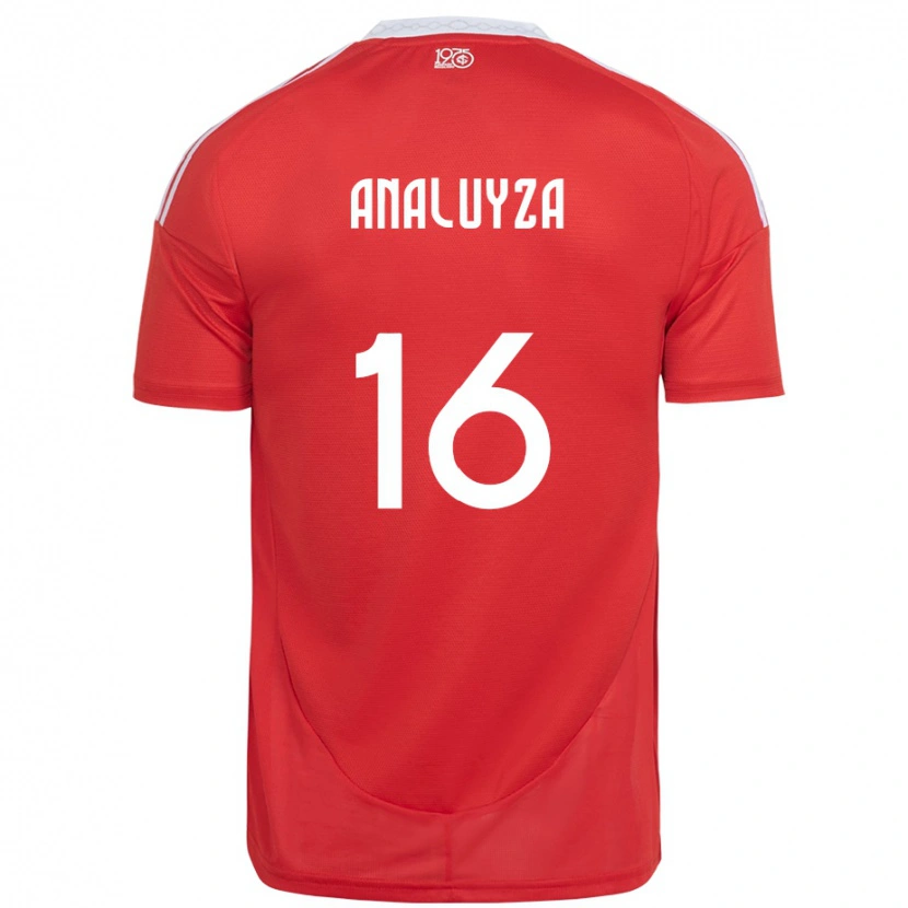 Danxen Men Analuyza #16 Red White Home Jersey 2025/26 T-Shirt