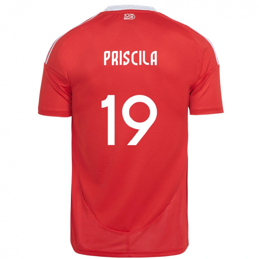 Danxen Men Priscila #19 Red White Home Jersey 2025/26 T-Shirt