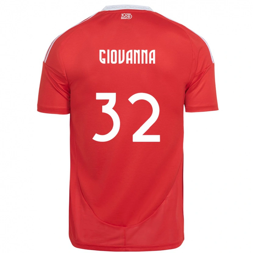 Danxen Men Giulia Giovanna #32 Red White Home Jersey 2025/26 T-Shirt