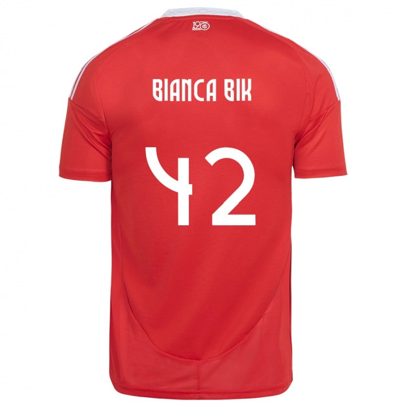 Danxen Men Bianca Bik #42 Red White Home Jersey 2025/26 T-Shirt