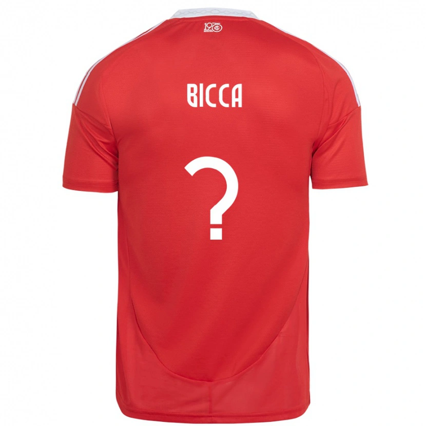 Danxen Men Leo Bicca #0 Red White Home Jersey 2025/26 T-Shirt