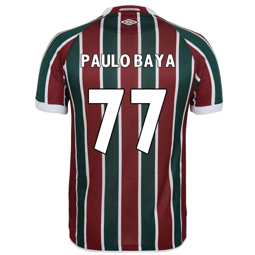 Danxen Men Paulo Baya #77 Green Maroon White Home Jersey 2025/26 T-Shirt